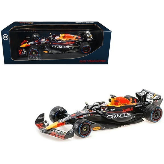 Red Bull Racing RB19 #1 "Oracle" Winner F1 "Dutch GP" (2023) with Driver Limited Edition 1/18 Scale Diecast Model Car by Minichamps