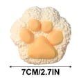thumbnail image 3 of QIPOPIQ Handmade Squishy Big Cat Paw Silicone Squeeze Toy for Stress Relief (Yellow Cat Rice Ball), 3 of 9