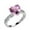 Pink, variant on CILENON Engagement Rings for Women Fashion Women's Love Heart Zirconia Diamond Ring Engagement Wedding Ring Silver Rings Gold Ring Wedding Rings for Women(Silver,9)