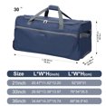 thumbnail image 6 of Amalodie 30"Polyester Rolling Collapsible Wheeled Duffel Bag for Traveling,Dark Blue, 6 of 11