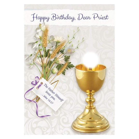 Happy Birthday Priest Card
