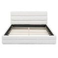 thumbnail image 3 of Queen Size Upholstered Platform Bed, White, 3 of 13