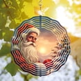 thumbnail image 3 of Festive Metal Hanging Wind Spinner with Circular Pattern Design - Perfect Wind Chime for Holiday Cheer in Yard & Garden, 3 of 6