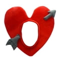 thumbnail image 2 of Funny Red Heart Hat Cartoon Photo Prop Headgear Disfraz Head Warm Cover Headwear Diadema para , niñas, Valentín, Disfraces Macarena Escucha eso, 2 of 6