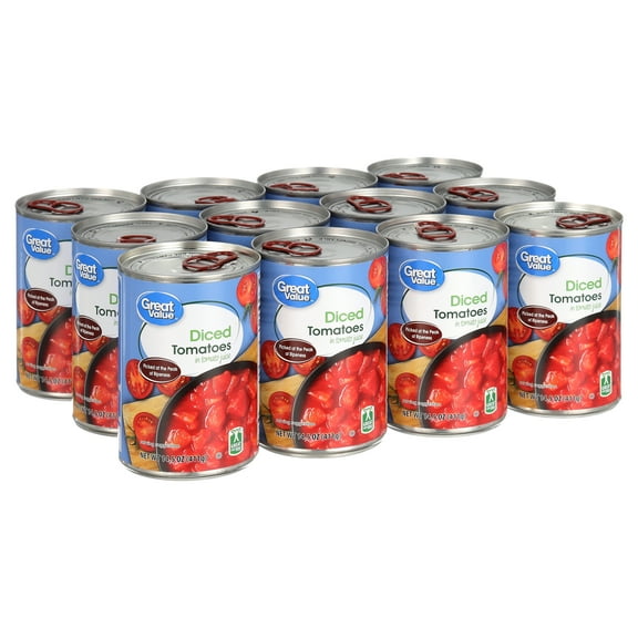 Great Value Diced Tomatoes in Tomato Juice