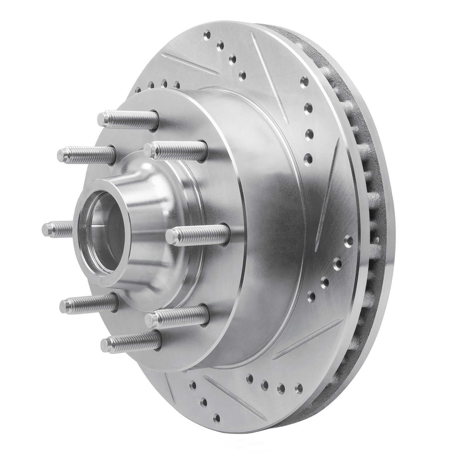 Dynamic Friction Company 631-54163R DFC Brake Rotor - Drilled And Slotted - Silver