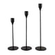 thumbnail image 1 of JUEGO DE CALAS DE VELAS, Black 3pcs Matte Romantic Matte Modern Design Metal Candlestick Suptor de Óxido Para Comedor, 1 of 8