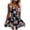 Navy, variant on IROINNID V-Neck A-Line Dress For Women Fashion Casual Sling Floral Waist Mid Waist Pullover Princess Dress Empire Waist Dress