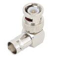 thumbnail image 4 of Connecteur adaptateur coudé à angle droit BNC mâle vers BNC femelle, 4 pièces, connecteur en laiton 50 ohms, 4 of 4
