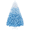 Lake Blue Gradient, variant on Yaheetech Green Unlit Spruce Snow Hinged Flocked Artificial Christmas Tree, with Foldable Metal Stand including PVC Tips 7.5'