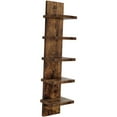 thumbnail image 2 of Elodie 5 Layer Wall Display Organizer Wood Vertical Design Multifunctional Space Saving Brown, 2 of 8