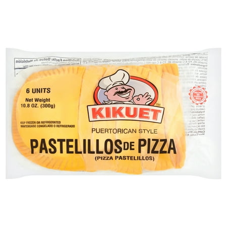 Kikuet Puertorican Style Turnover Pizza Flavor 18.8 oz, 6 Count (Frozen)