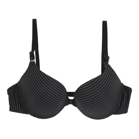 

Deepwonder Women s 3/4 Cup Coverage Lightly Padded Racerback Underwire T-Shirt Bra Front Closure Smoothing Bras