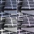 thumbnail image 4 of Non Slip Hallway Runner Rug 2.6x12, Modern Distressed Stripe, Washable Extra Long Rug, Woven Thin Low Pile Carpet Runners for Hallway 12ft Entryway, Kitchen, Walkway- Midnight Black, 4 of 7