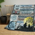 thumbnail image 5 of Grandpa Blankets from Grandkids, Best Grandpa Throw Blanket, Grandpa Gifts from Granddaughter Grandson, Birthday Gift for Grandfather Again, Thank You Grandpa Gifts, Fathers Day Present, 5 of 6
