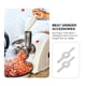 thumbnail image 4 of 1 Conjunto de 2 piezas de acero inoxidable Molino de carne de acero inoxidable Suministros (plata), 4 of 6