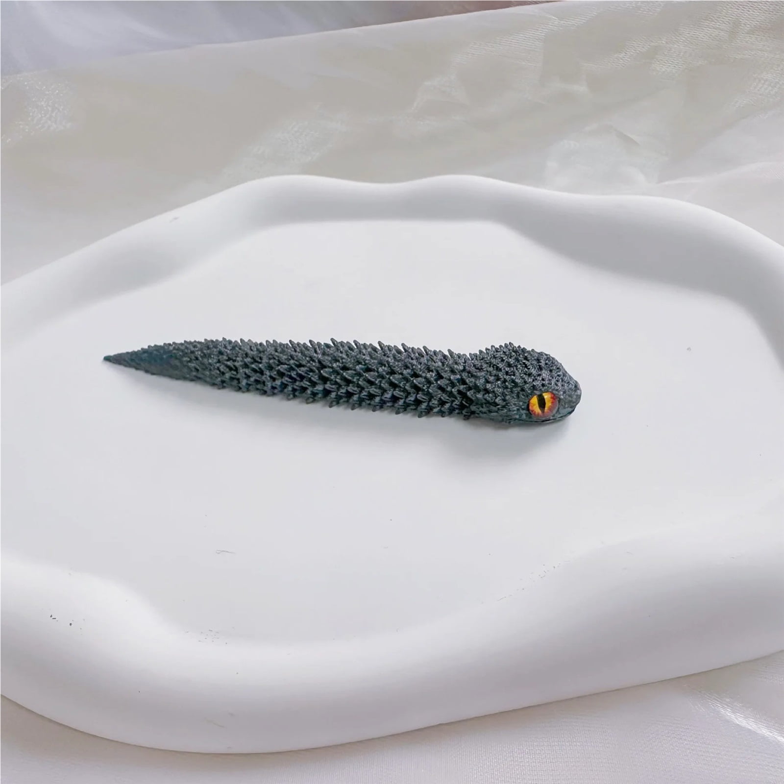 13cm 3D Printed Mini Snake Movable Joint Figurines Simulation Snake Office Desktop Ornament Christmas New Year Gifts Crafts Gift