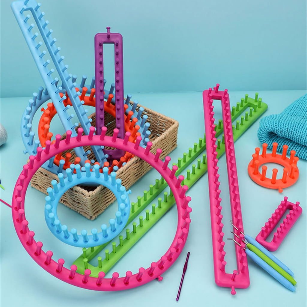 1 or 2 Set Multifunctional Knitting Loomed Set Round Rectangular Knitting Frame