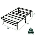 thumbnail image 6 of Zinus 14" Black Metal SmartBase® Tool-Free Assembly Mattress Foundation, Twin, 6 of 11