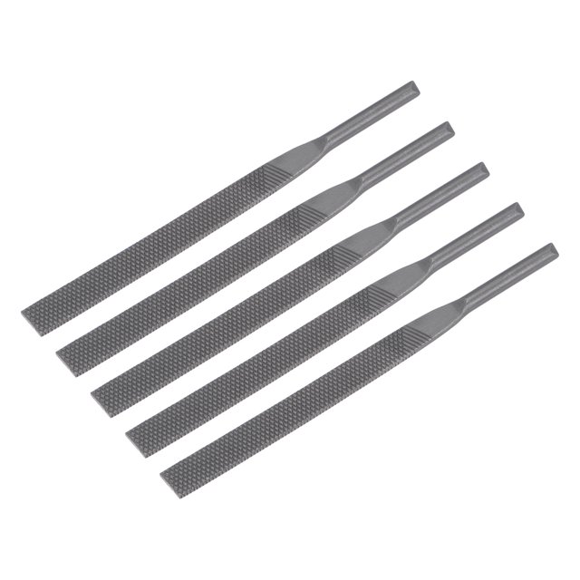 Unique Bargains Pneumatic Air File Set Coarse Tooth 5mmx125mm Flat File Grinding Tool 5Pcs