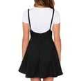 thumbnail image 2 of Nituyy Women Mini Suspender Skirt, Solid Color Sleeveless Low Cut Sling Skirts, 2 of 9