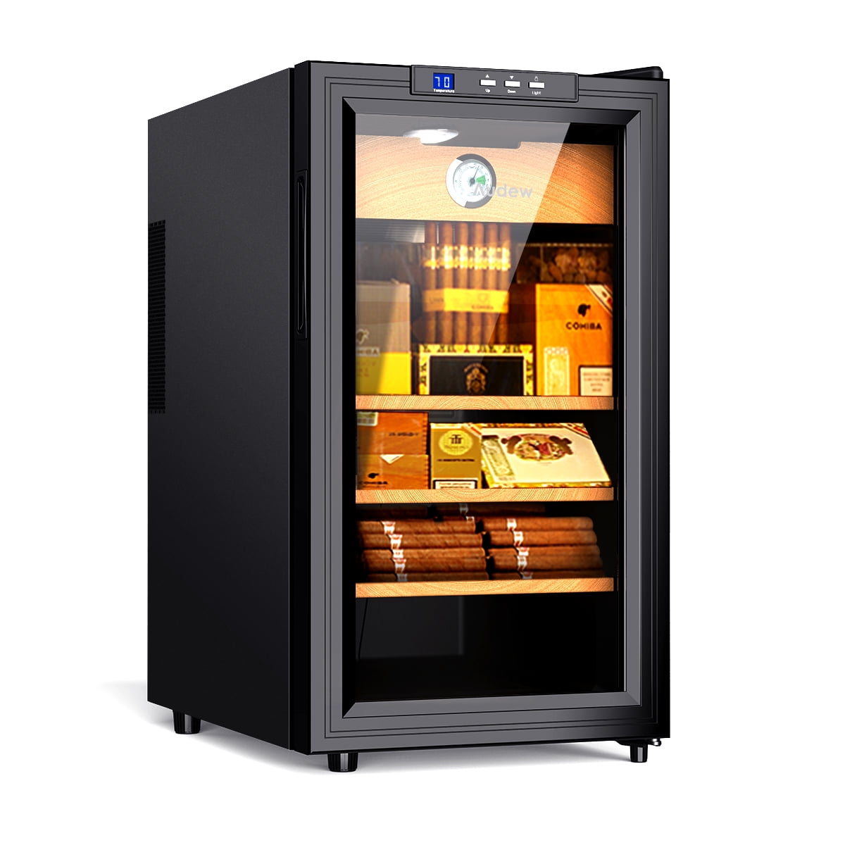 Audew Cigar Cooler Humidor Spanish Cedar Wood 300 Capacity, Christmas