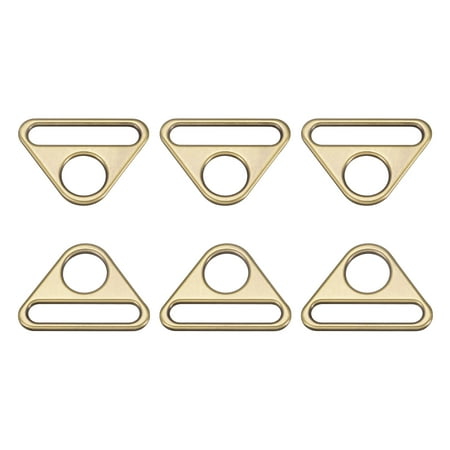 

Uxcell 1.5 38mm Adjuster Triangle with Bar Swivel Clip D Dee Ring Buckle 6Pack Bronze