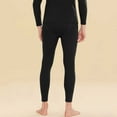 thumbnail image 3 of Maean Mens Thermal Underwear Leggings Bottoms Fleece Lined Warm Layer Leggings Cold Weather Pants, 3 of 5