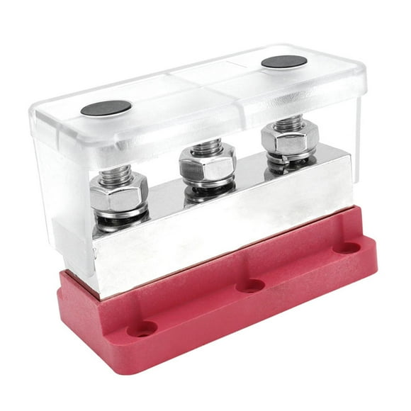 segolike Barre d'Autobus Bloc de Jonction Remorque VR Installation Facile Accessoires pour Voiture 48V 600A Rouge