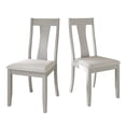 thumbnail image 4 of Castle Place Minimalist Wooden Dining Chair, Set of 2, White, 4 of 8