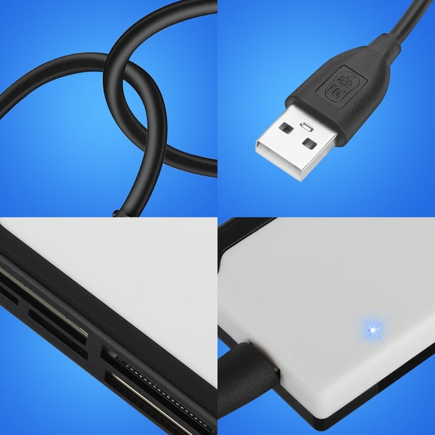 TSV 6-in-1 USB 3.0 Card Reader for TF, Micro SD, XD, CF, M2, MS