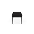 thumbnail image 3 of Amherst Steel Reception Waiting 18.5" 3 Seat Bench / Black Steel / Black, 3 of 3