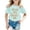 a-Mint Green1410, variant on FINALGANG Girls TShirts Kids Casual Letter Prints Lightweight Pullover Short Sleeve Crewneck Relaxed Fit Tees For Summer Casual Daily Outdoor Wear