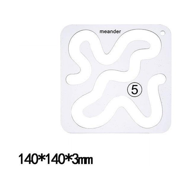 BUYISI Gabarits de Courtepointe Règle de Couture Cadre de Courtepointe 1 * 1 Pce Prise Ergonomique 10#