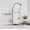 BRUSH XINCHUSHUI, variant on Blackend Spring Kitchen Faucet Pull Out Side Sprayer Dual Spout Single Handle Mixer Tap Sink Faucet 360 Rotation Kitchen Faucets