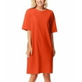 thumbnail image 4 of Cool Clothing Women's Soft Cotton Sleepshirt, Orange, 4 of 4
