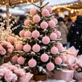 thumbnail image 5 of NWQKYZGH 1PCS Flocked Velvet Christmas Ball Ornament Shatterproof Hanging Bauble for Christmas Tree Holiday Party Home Decoration -3.14IN, 5 of 6