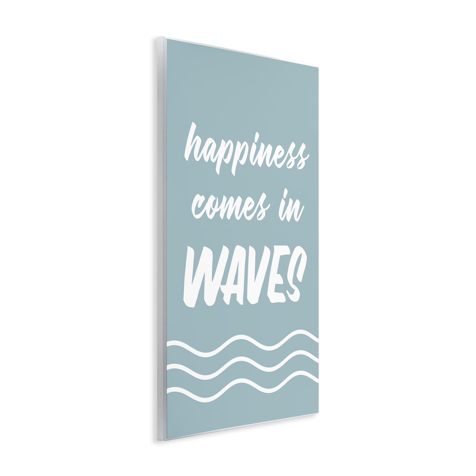 Stupell Industries Happiness In Waves Typography Painting Unframed Art Print Wall Art, 10 x 15