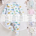 thumbnail image 3 of CAUYDY Infant Boy Romper Preemie Long Sleeve Sleepers for Girl Newborn Comfy Pajamas Fall Winter Baby Clothes 0-3M 6-9M 12-18M Sizes 0-3 Months,Light Yellow, 3 of 4