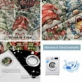 thumbnail image 2 of Fsddascl Black Christmas Blackout Curtains for Bedroom/Living Room, Thermal Insulated Kitchen Curtains, Rustic Winter Gnomes Snowflake Xmas Tree Grommet Darkening Window Treatment Drapes 42"x84"x2, 2 of 6