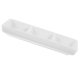 thumbnail image 4 of Bandeja rectangular de cerámica blanca pura de 6 pulgadas con 3 compartimentos para aperitivos, platos para salsas, especias y salsa de soja., 4 of 5