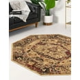 thumbnail image 4 of Unique Loom Saturn Collection Area Rug - Outlook (3' 3" Octagon Cream/Cream), 4 of 8