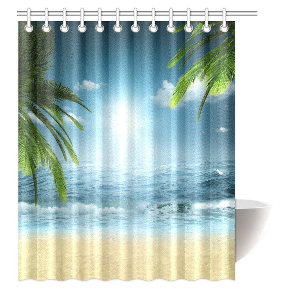 beach themed shower curtains