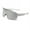 白框白水银, variant on Super protective mirror lenses outdoor sunglasses for men and women cycling sports glasses cycling windproof sunglasses dazzling glasses retro flat top matte black frame