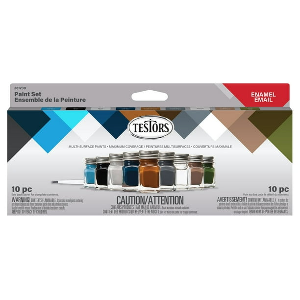 Pintura esmaltada Testors Military Surtido de 7 ml (paquete de 6)