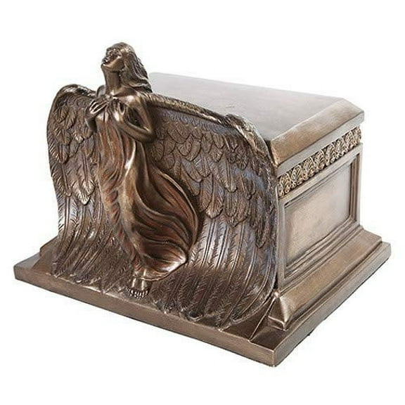 PTC 11 Inch Rising Angel Keepsake Urn Bronze Finish Statue Figurine