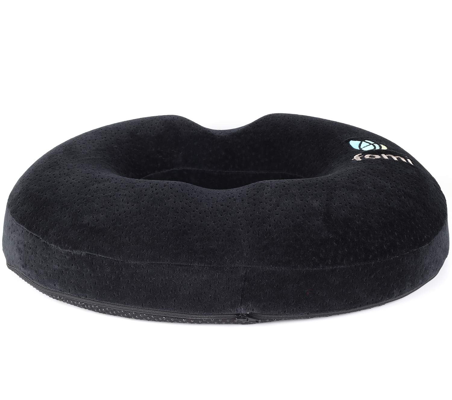 Donut Pillow Hemorrhoid Tailbone Cushion – Large Black Seat