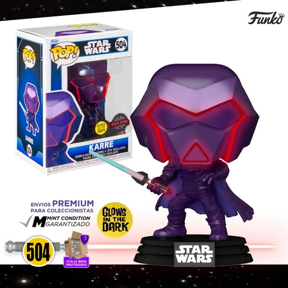 Funko Pop Karre #504 Star Wars Visions Edición Especial Glow Figura Original Funko Star Wars Visions Karre