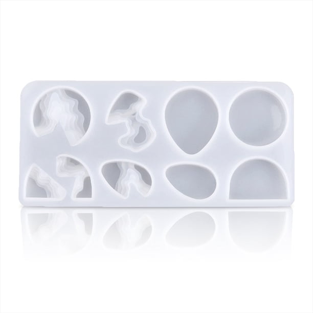 Resina costa colgante molde flexible resistente al desgarro bricolaje moldes de bricolaje colgante de la joyería molde automático de autoseleración manual de artesanía círculo grande Guardurnaity HA009991-02