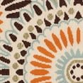 thumbnail image 3 of SAFAVIEH Veranda Petra Geometric Indoor/Outdoor Area Rug, 2'7" x 5', Cream/Chocolate, 3 of 6